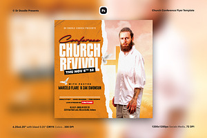 Church Conference Flyer, a Flyer Template by iDoodle Studio
