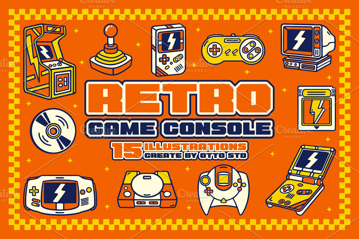 Retro Game Console, a Technology Illustration by Otto.std (Photo 1 of 7)