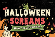 Halloween Screams - Halloween Font, a Handwritten Font by Umitype (Thumbnail 1 of 8)