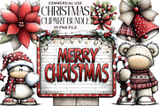 Christmas Clipart Bundle, an Illustration by Daily.Designs (Thumbnail 1 of 5)