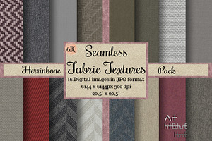6K Seamless Herringbone Fabric Pack, a Texture Graphic by Arthitecture Home