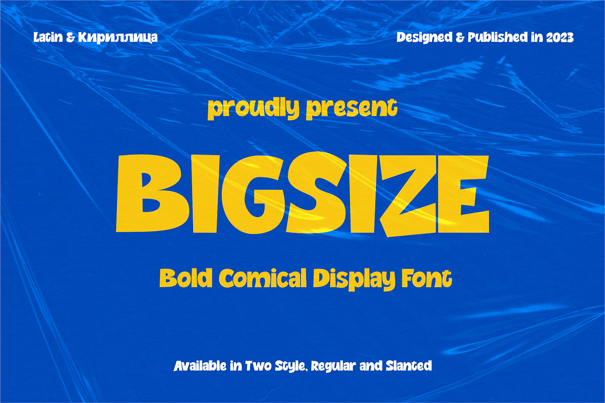 Bigsize | Bold Comical Display, a Handwritten Font by Astageni (Photo 1 of 9)