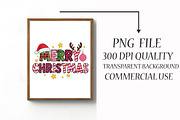 Merry Christmas PNG, Sublimation Des, an Illustration by Libby Wishes (Thumbnail 3 of 6)