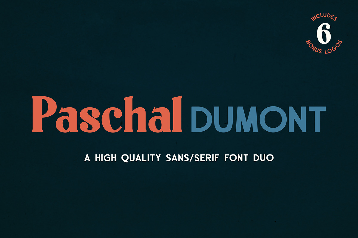 Paschal Dumont - a Modern Font Duo preview 7
