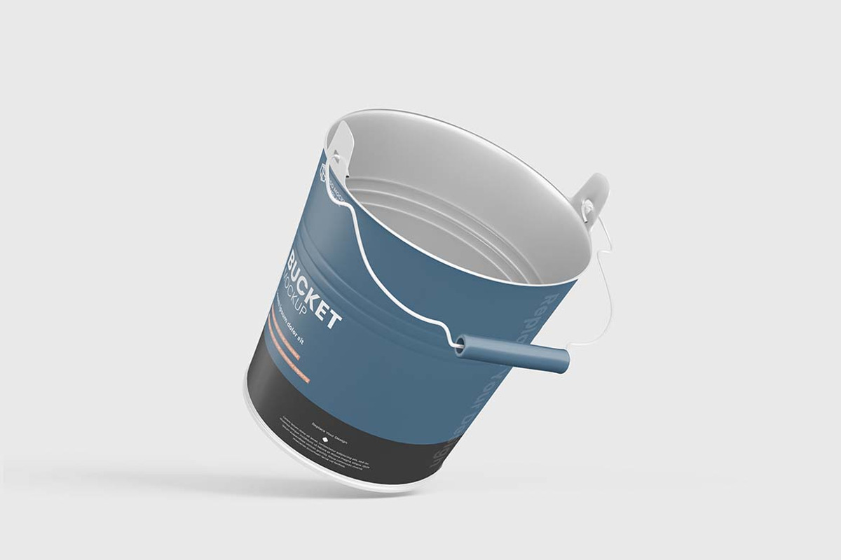 Metallic Bucket Mockup, a Packaging Mockup by tiyasprabawa (Photo 5 of 5)