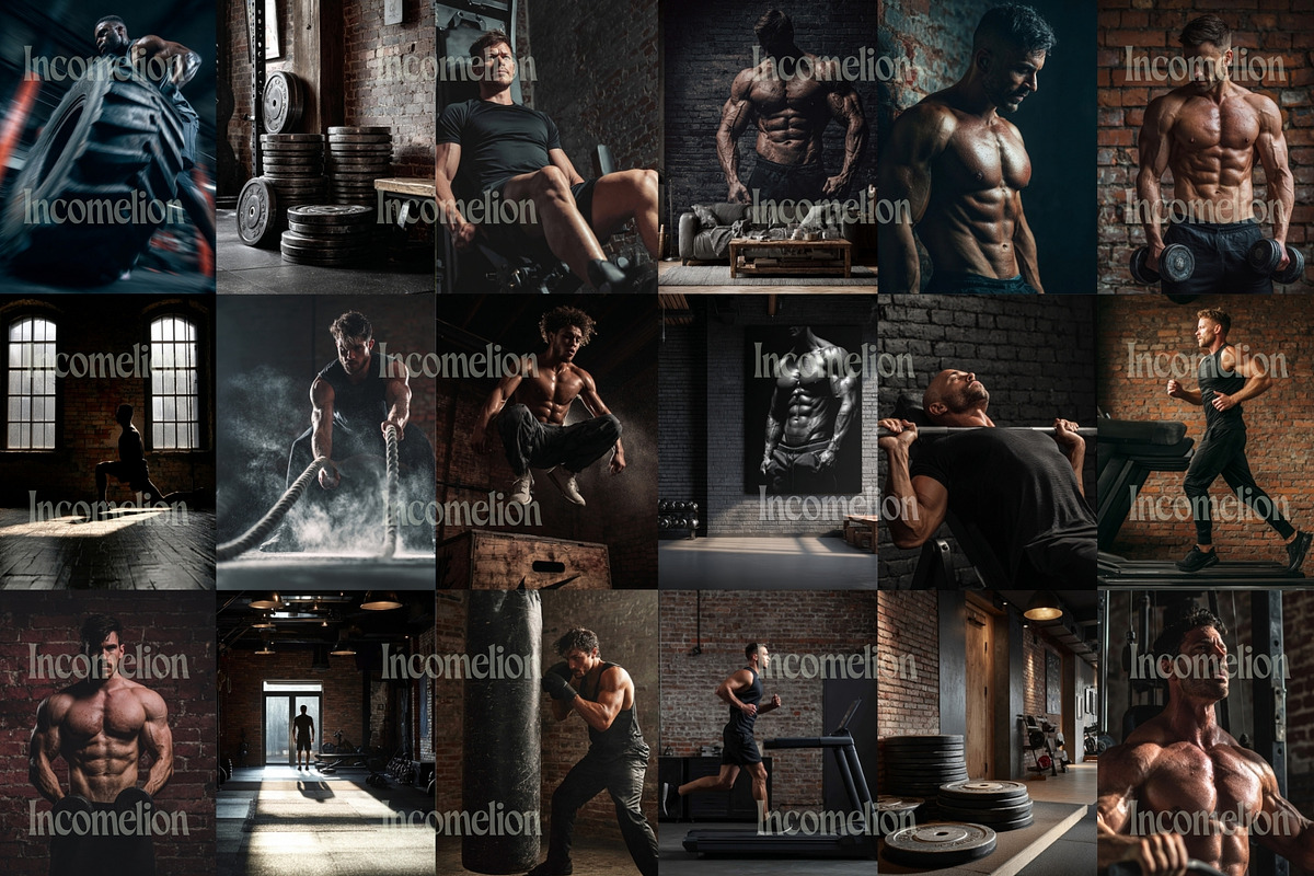 50 Workout Gym Stock Photos, a Sports & Recreation Photo by Incomelion (Photo 6 of 9)