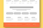 Wireframe Travel Landing Page Design, an UI Kit Template by CreativeShaper (Thumbnail 5 of 5)
