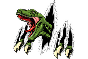 Raptor Dinosaur, an Animal Illustration by HitToon