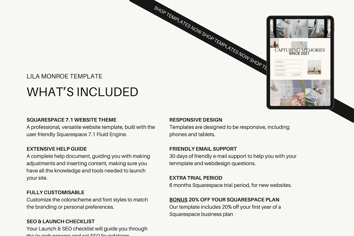 Photography Squarespace 7.1 Template, a Templates & Theme by Studio Witzenhausen (Photo 11 of 11)
