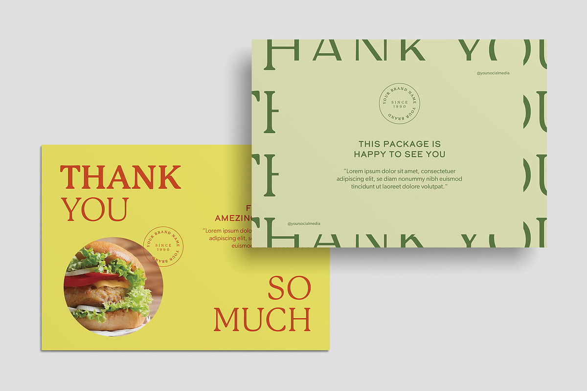 Thank You Card Template, a Business Card Template by BrandPacks (Photo 2 of 5)