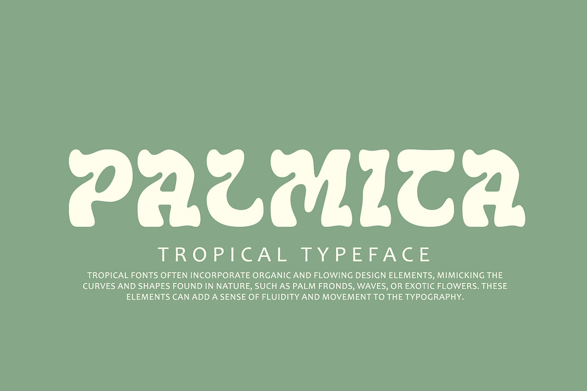 Palmica - Tropical Font, a Serif Font by Arendxstudio (Photo 2 of 13)