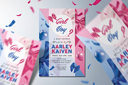 Gender Reveal Party Invitation, an Invitation Template by Aarley Kaiven (Thumbnail 1 of 3)