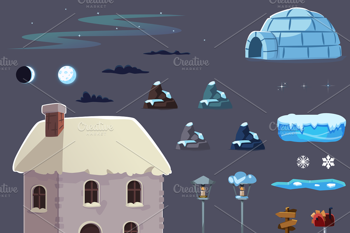 Christmas Game Assets Kit, an Object Graphic by AhNinniah (Photo 10 of 14)