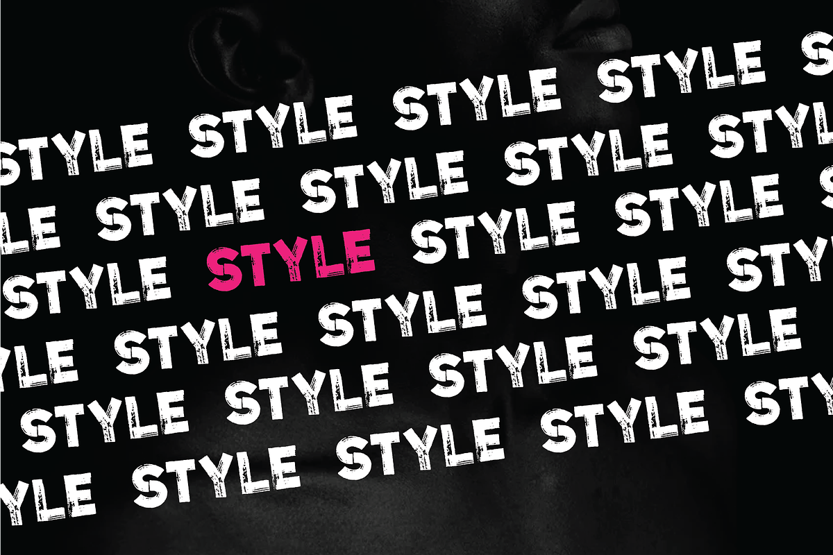 Textured Grunge Font preview 3