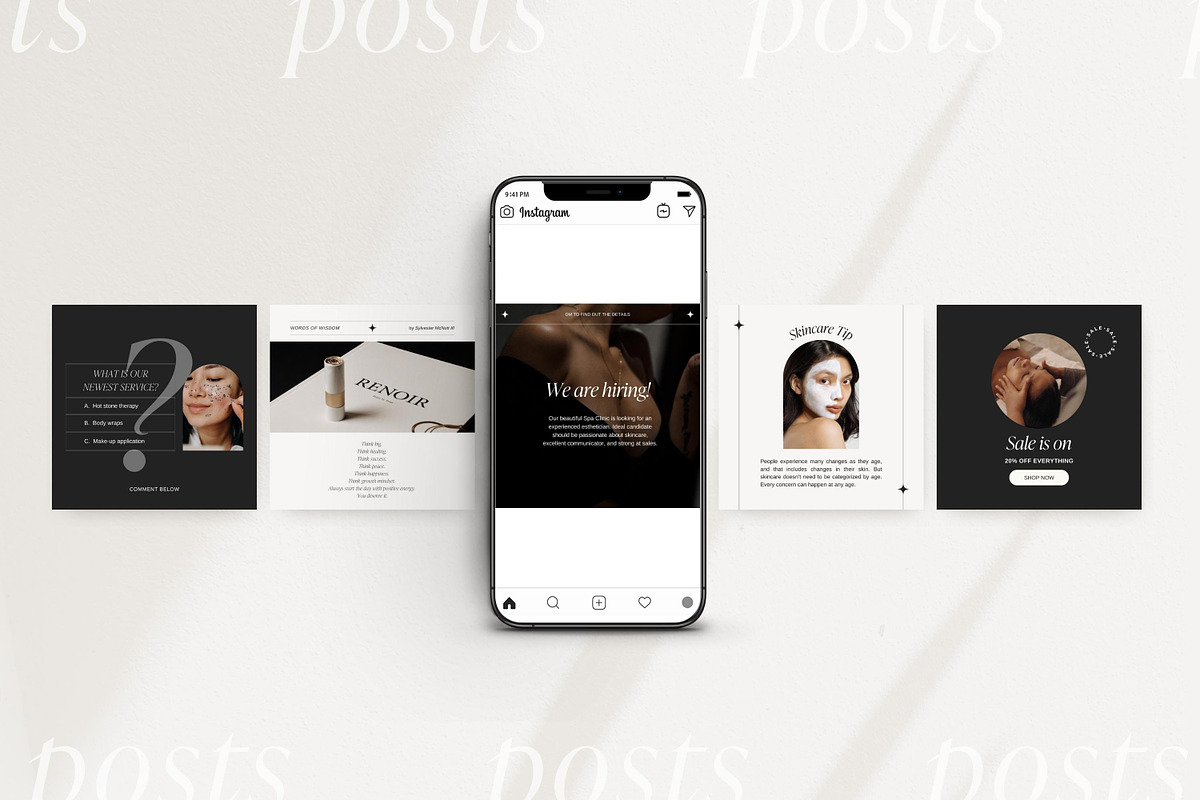 Esthetician Instagram templates, a Social Media Template by LiliesandBerries (Photo 18 of 22)
