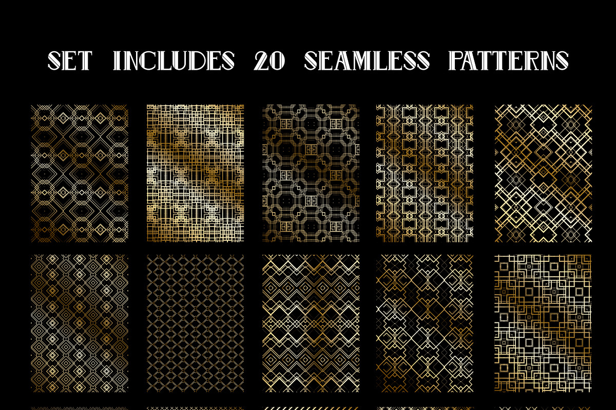 ᗩᏒT DΞCΘ PᗩTTΞᏒNS, a Pattern Graphic by ArtemKovalenco (Photo 5 of 5)