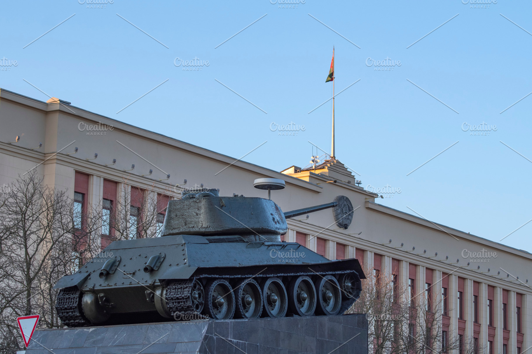 tank near the building of the presidential administration of the, a Photo by Pictures for you!!!!!!!!!