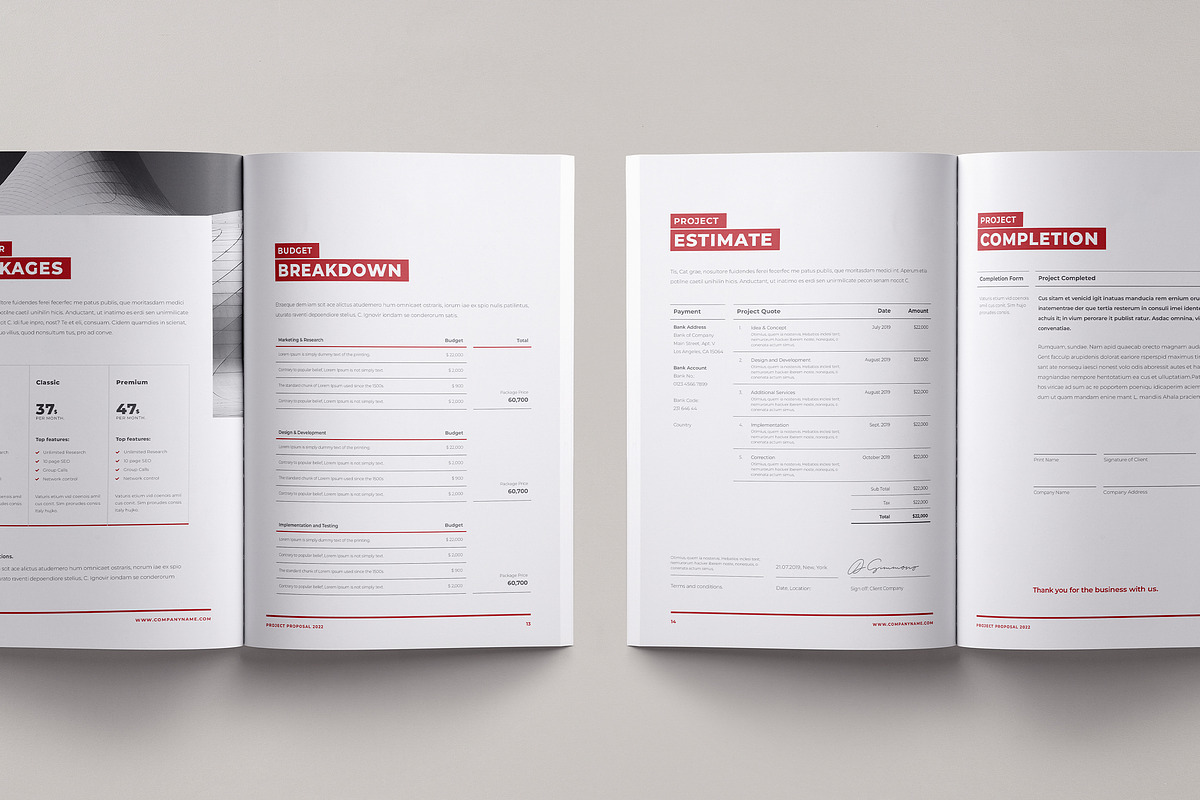 Business Proposal Template, a Brochure Template by Theme Weavers (Photo 5 of 6)