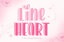 Lineheart - Handwriting font