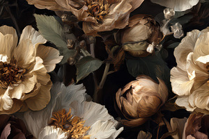 Moody Floral Seamless Pattern, a Decorative Illustration by Virgo Studio