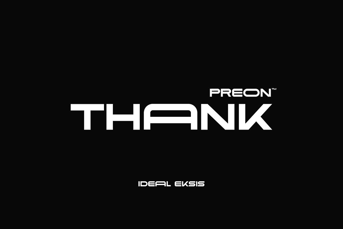 PREON - DISPLAY FONT, a Sans Serif Font by Ideal Eksis (Photo 10 of 10)