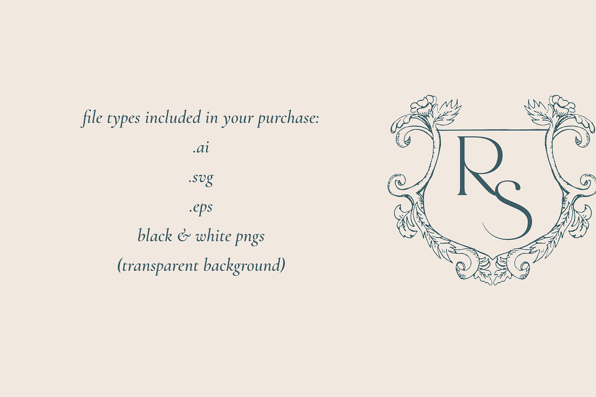 Hope- Hand-Drawn Wedding Crest, an Illustration by Velvet Letter Studio (Photo 3 of 4)