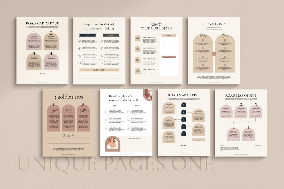2in1 eBook + WorkBook for Courses, a Magazine Template by Mirazz (Photo 19 of 25)