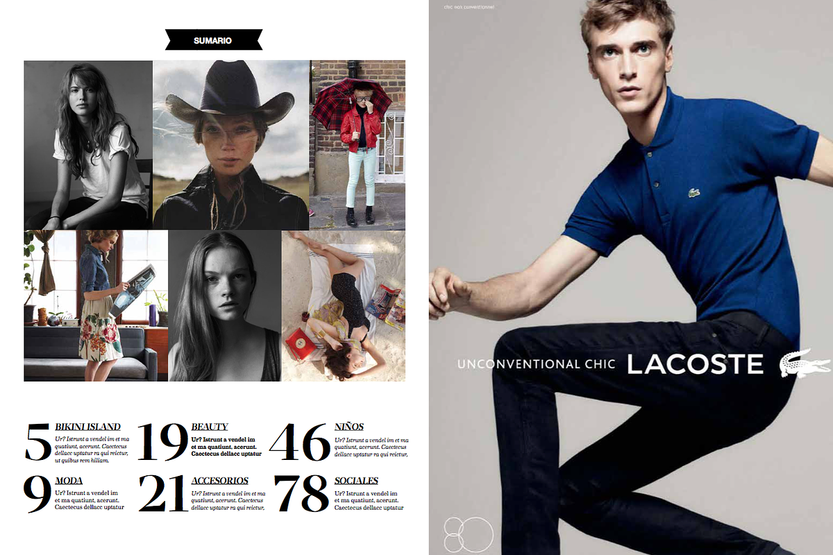 Fashion magazine template, a Magazine Template by Cristian Villegas Studio (Photo 9 of 20)