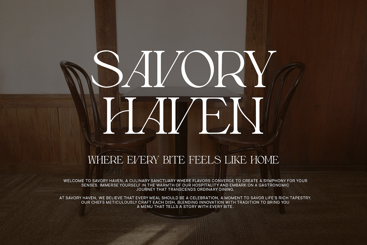 Rewant Elegant Serif Font Typeface, a Serif Font by Perfectype (Photo 5 of 6)