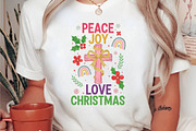 Peace Joy Love Christmas Png, an Illustration by DreamArtGraphic (Thumbnail 5 of 5)