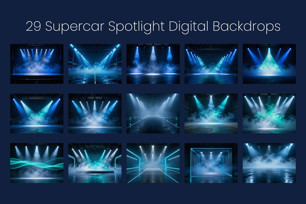 Supercar Spotlight Digital Backdrops, a Background Graphic by 3Motional (Photo 9 of 19)