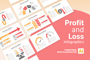 Profit And Loss Infographic EPS