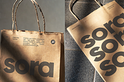 Sora Paper Bag Mockup Set, a Packaging Mockup by Mocktopia (Thumbnail 4 of 8)