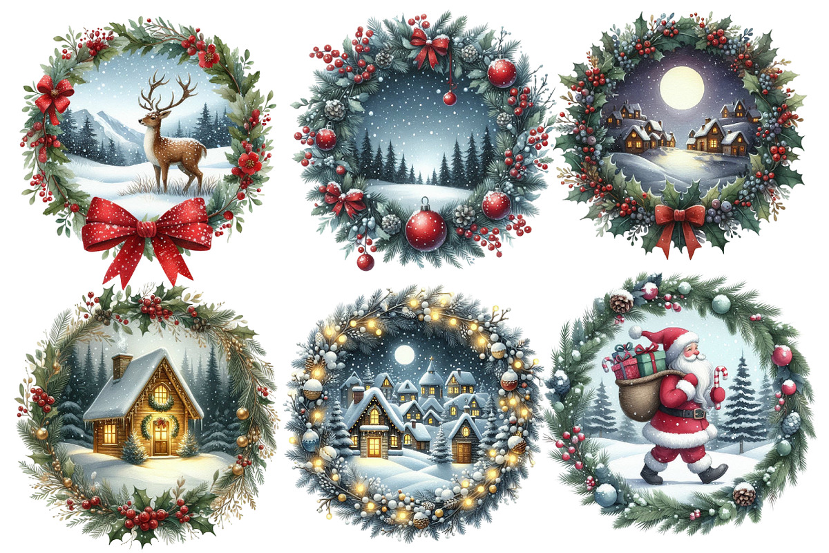 Christmas  Winter Scenes Png, an Illustration by Designworld (Photo 4 of 6)