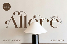 Allore - Modern Unique Serif