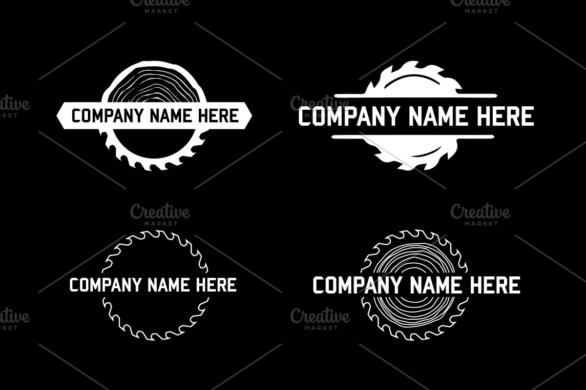 Wood/Saw Logo Bundle. Vector/Mock-Up, a Branding & Logo Template by Multiple (Photo 5 of 5)