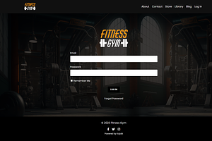 Kajabi Dark Fitness Website Theme