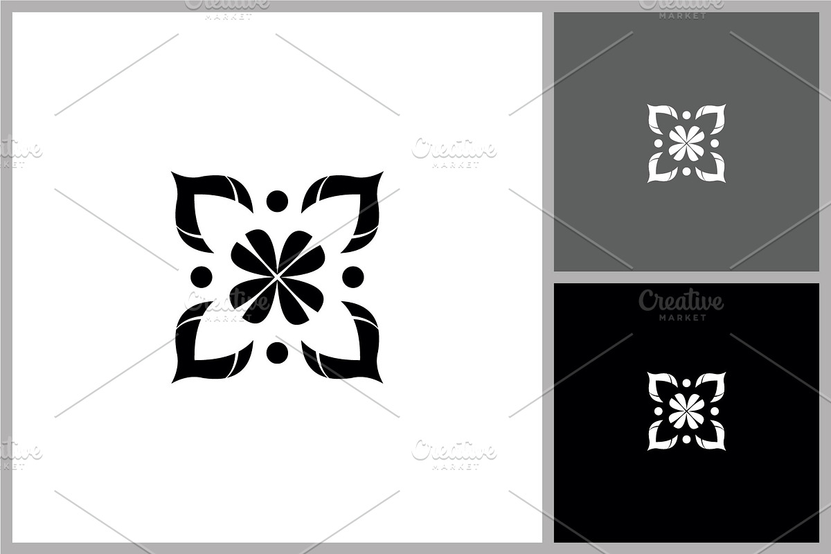 Decorative Floral Square Ornament, a Branding & Logo Template by quadrazo (Photo 1 of 2)