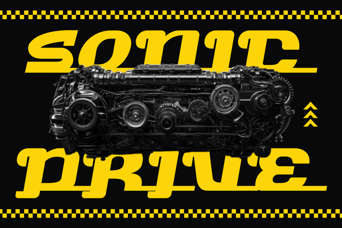 Turbo Strike Race Font, a Font by PutraCetol Studio (Photo 2 of 6)