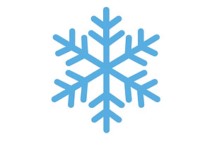 Delicate blue snowflake design on a, an Illustration by ZinetroN