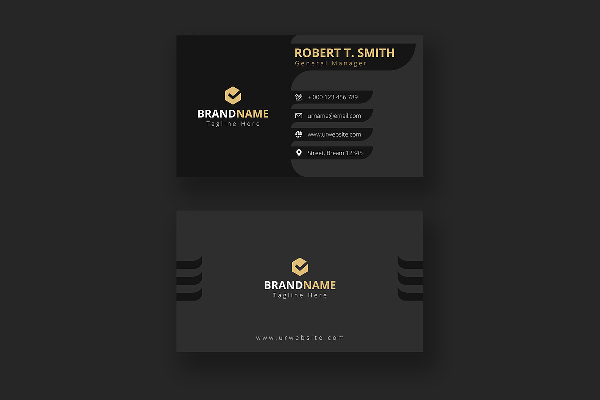 Luxury Business Card Template, a Business Card Template by GFXCity (Photo 1 of 2)