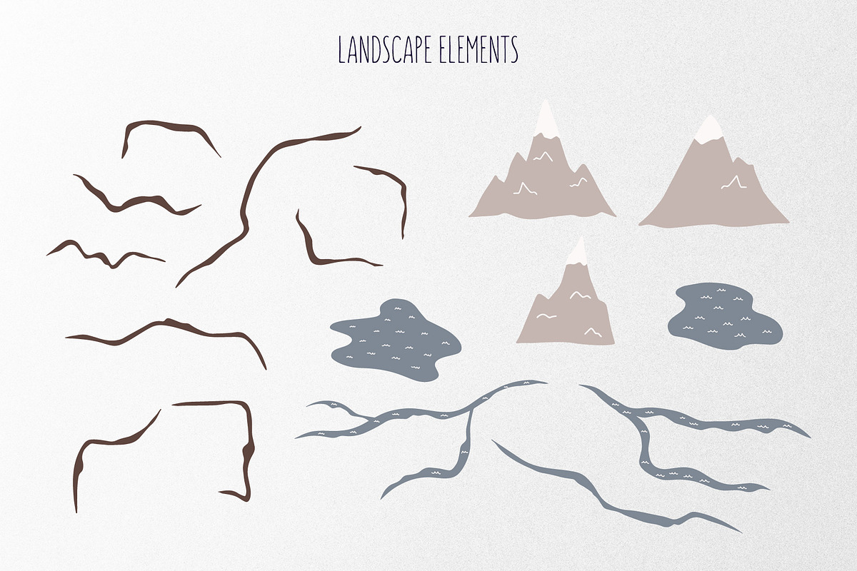 Seasons Landcape & Map Creator, an Object Graphic by MaNechaeva (Photo 7 of 11)