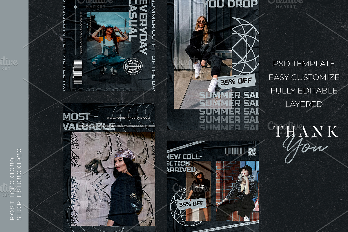 Fashion Instagram Template - Darkend, a Social Media Template by Gibcreat (Photo 4 of 4)
