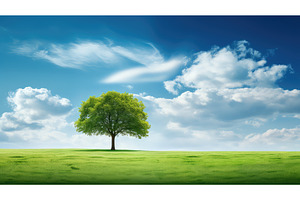 leaves tree green background ai, a Nature Photo by pikepicture