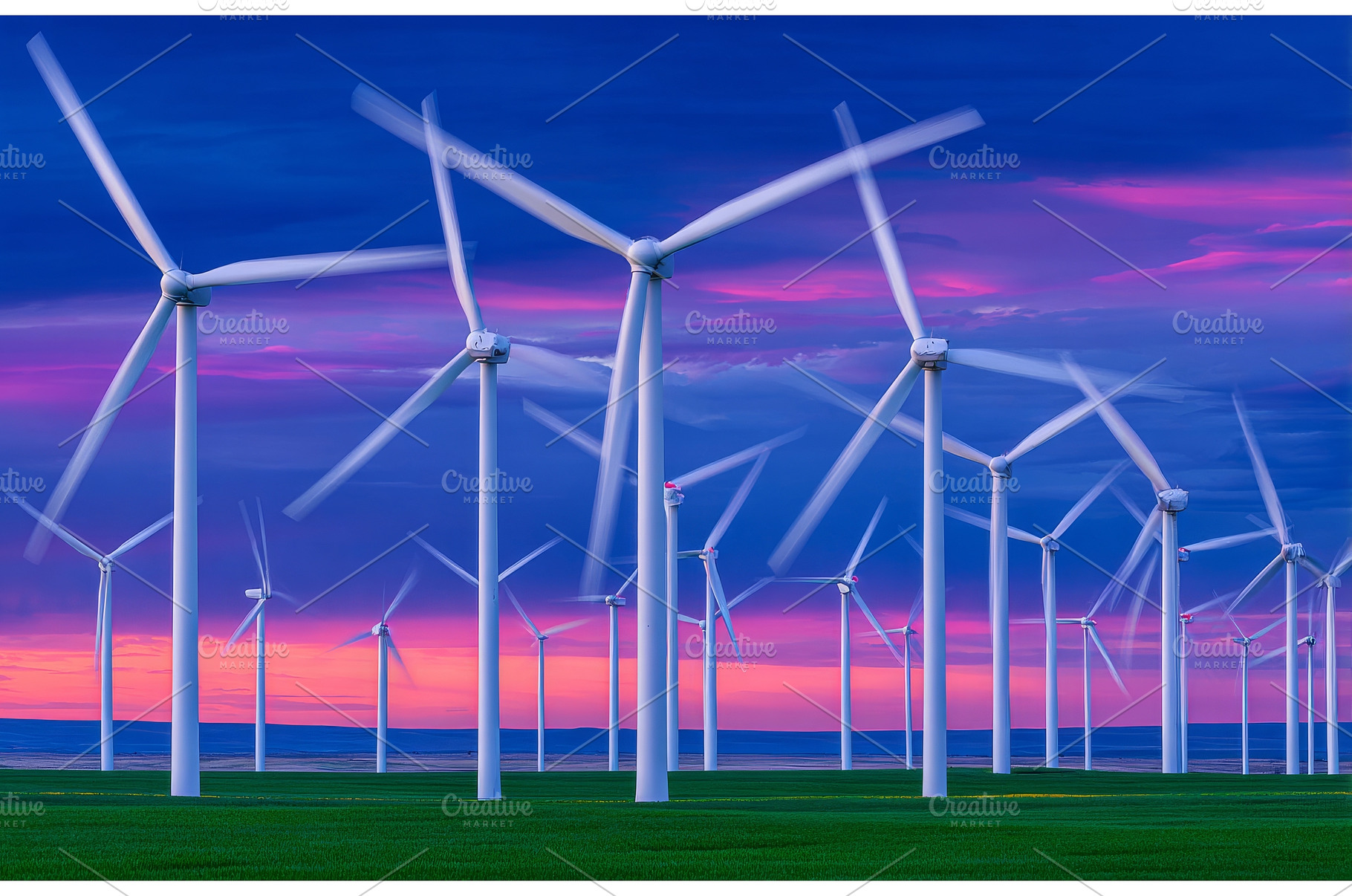 A field of wheat with a group of, an Industrial Photo by ZinetroN