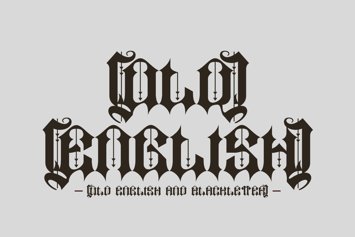 Gewas - Old English Font, a Blackletter Font by QR Design Studio (Photo 3 of 9)