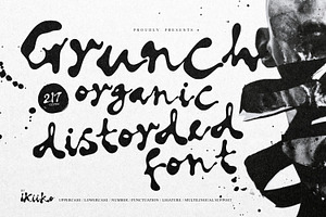 Grunch - Organic Distorded Font