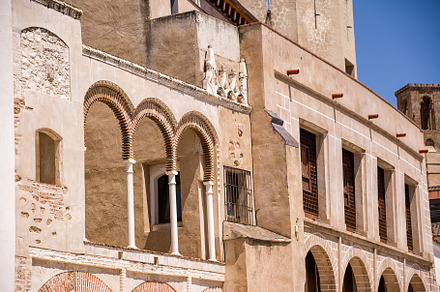 The arches of the Consistorial House in the Plaza Alta of Badajo, an Architecture Photo by Angelo D'Amico Photograph