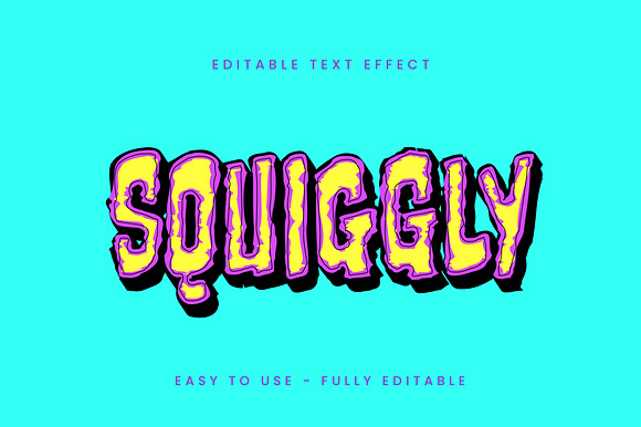 Squiggly Cartoon Playful Text Effect preview 4