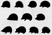 Hedgehog Silhouette SVG, an Animal Illustration by newminddesign (Thumbnail 1 of 3)